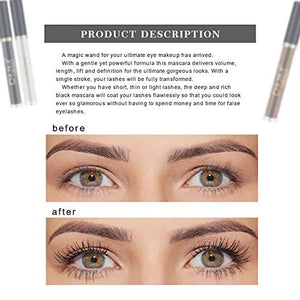 ماسكارا ملونة ومضادة للماء DNM 6 Color Colored Colorful Waterproof Mascara for Eyelashes Set,Blue White Black Brown Purple Mascara for eyelashes Long lasting Charming Voluminous Mascara for Women Cruelty Free Vegan Eye Makeup