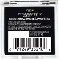 ظلال العيون من لوريال باريس كوزماتيكس انفاليبل L'Oreal Paris Cosmetics Infallible Paints Metallics Eyeshadow, Caged, 0.09 Ounce