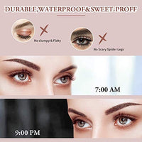 ماسكارا طبيعية مقاومة للماء Bestidy 4D Silk Fiber Lash Mascara,Natural Waterproof Smudge-proof Mascara,Thickening Lengthening Mascara No Clumping, No Smudging Lasting All Day