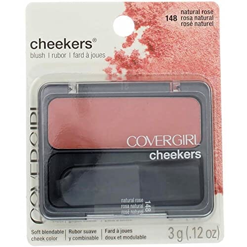 أحمر الخدود كوفر جيرل تشيكرز ناتشورال روز 148 - عبوة من 3 قطع CoverGirl Cheekers Blush, Natural Rose 148 - Pack of 3