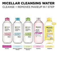 ماء منظف ميسيلار (يزيل الماسكارا) Garnier Micellar Cleansing Water 13.5 Ounce (Removes Mascara) (399ml) (2 Pack)