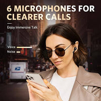 سماعات أذن لاسلكية  لإلغاء الضوضاء  EarFun Air Pro 2 Wireless Earbuds, [2023 Version] Hybrid Active Noise Cancelling Wireless Earphones, Bluetooth 5.2 Headphones with 6 Mics, in-Ear Detection, App for Custom EQ, Wireless Charging, 34Hrs