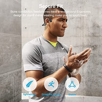 سماعات بلوتوث رياضية مفتوحة الأذن IYY Bone Conduction Headphones,Open-Ear Bluetooth Sport Headphones, Waterproof Wireless Headphones with Built-in Mic for Workout, Running, Hiking, Cycling