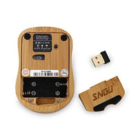 ماوس بصري لاسلكي من الخيزران مع مستقبل لأجهزة الكمبيوتر Sengu SG-MG95-N Wireless Optical Bamboo Mouse with USB Receiver for Notebook, PC, Laptop, Computer, Macbook