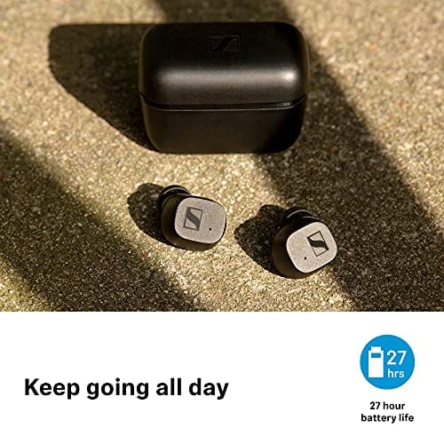 سماعات أذن داخلية تعمل بالبلوتوث للموسيقى والمكالمات Sennheiser CX True Wireless Earbuds - Bluetooth in-Ear Headphones for Music and Calls with Passive Noise Cancellation, Customizable Touch Controls, and 27-Hour Battery Life, White (Renewed)