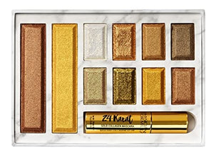 مجموعة مكياج فيزيشنز فورميولا 24 قيراط من الذهب اللامع Physicians Formula 24-Karat Gold Shimmer Makeup Set, Face Palette, The Gold Vault, Mascara, Eyeshadow, Christmas Gift