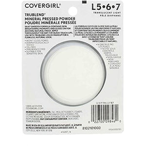 لايت بودرة مضغوطة خفيفة شفافة Cover Girl 09846 2lite Transluscent Light Trublend Pressed Powder