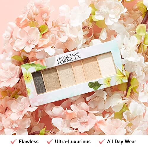 ظلال العيون من فيزيشينز فورميولا ماتي مونوي باتر طبيعي غير لامع أحمر الخدود Eyeshadow Palette By Physicians Formula Matte Monoi Butter Eyeshadow Natural Matte Blushed Nudes, For Sensitive Skin, Hypoallergenic, Nourishing Moisturizing, Smooth, All Day Wear