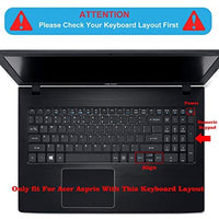 غطاء لوحة المفاتيح قوس قزح  Keyboard Cover for Acer Aspire E15 E5-575/576G/573G ES15 ES1-572 |Aspire 3A315-21 A315-31 /Aspire 5 A515-51 A517-51Aspire E 17 E5-772G / Aspire A315 A515 A715(Not Fit New Aspire 5 Slim)-Rainbow