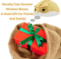 ماوس لاسلكي لطيف شكل الهامستر SUN RAIN Wireless Mouse Cute Hamster Shape Mini Silent Ergonomic Design 2.4G Portable Mouse,1200 DPI USB Cordless Mice for Notebook/MacBook/PC/Laptop/Computer