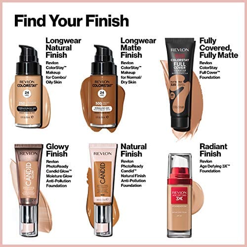 ريفلون كولور ستاي كريم أساس غير لامع ذو غطاء كامل طويل الأمد Revlon ColorStay Full Cover Longwear Matte Foundation, Heat & Sweat Resistant Lightweight Face Makeup, Toast (410), 1.0 oz (Pack of 2)