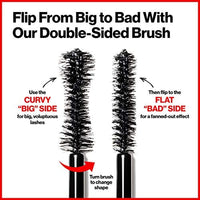 ماسكارا بيج باد لاش REVLON So Fierce! Big Bad Lash Mascara, 762 Waterproof Blackest Black, 0.34 Fl Oz