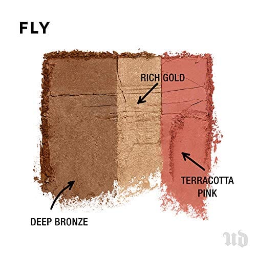 باليت أوربان ديكاي ستاي نيكد ثريسوم Urban Decay Stay Naked Threesome Palette, Fly - Bronzer, Highlighter & Blush Trio - Natural Satin Finish - Lasts Up To 14 Hours