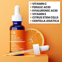 الجمال الكوري للعناية بالبشرة من سيولسيوتيكالز SeoulCeuticals Korean Skin Care Beauty - 20% Vitamin C Hyaluronic Acid Serum + CE Ferulic Acid Provides Potent Anti Aging, Anti Wrinkle 1oz