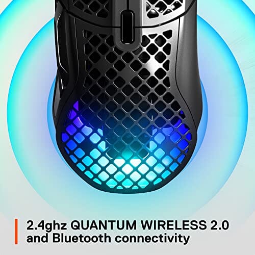 ماوس الألعاب بمستشعر بصري  SteelSeries Aerox 5 Wireless - Gaming Mouse - 18000 CPI -- TrueMove Air Optical Sensor - Ultra-lightweight Water Resistant Design – 180+ Hour Battery Life