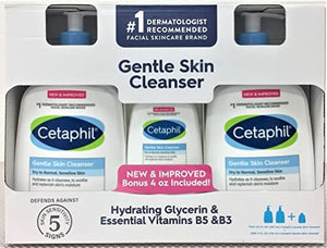 منظف لطيف للبشرة سيتافيل Cetaphil Gentle Skin Cleanser 2/20oz 4oz Bonus