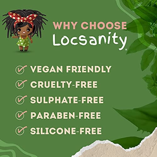 ماء الورد ومرطب فروة الرأس بالنعناع Locsanity Daily Moisturizing Refreshing Spray for Locs, Dreadlocks - Rose Water and Peppermint Hair Scalp Moisturizer, Dreadlock Spray - Natural Loc Care and Maintenance (8oz