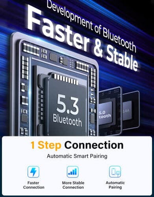 محول سيارة بلوتوث Bluetooth 5.3 FM/AUX Car Adapter, JOYROOM【Air Vent Installation & Bass Boost】 3 Ports PD&QC 3.0 FM Transmitter, Radio Receiver for Car HD Calling and Enjoy Music