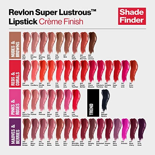 أحمر شفاه سوبر لامع من ريفلون Revlon Super Lustrous Lipstick, High Impact Lipcolor with Moisturizing Creamy Formula, Infused with Vitamin E and Avocado Oil in Pinks, Pink Promise (778) 0.15 oz