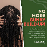 بخاخ لوكانيتي للترطيب اليومي Locsanity Daily Moisturizing Loc Spray for Dreads - Passion Fruit Hair Scalp Moisturizer, Dreadlock Spray - Refreshening Spray for Locs, Dreadlocks, Sisterlock, Microlock - Controls Frizz, Oil-Free