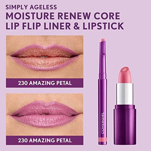 قلم تحديد الشفاه سيمبلي إيجليس من كوفرجيرل COVERGIRL Simply Ageless Lip Flip Liner, Amazing Petal, Pack of 1