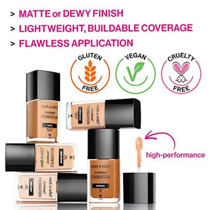 كريم أساس سائل غير لامع فوتو فوكس من ويت إن وايلد روز عاجي Wet n Wild Photo Focus Matte Liquid Foundation Rose Ivory, Vegan & Cruelty-Free (Pack of 2)