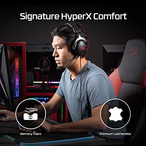 سماعة رأس سلكية للألعاب HyperX - Cloud Core Wired DTS Headphone:X Gaming Headset for PC, Xbox X|S, and Xbox One – Black