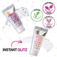 بودي جليتر ويت ان وايلد فانتسي ميكرز جلتر جل للوجه والجسم Body Glitter Wet n Wild Fantasy Makers Glitter Gel for Face and Body, White Light Show