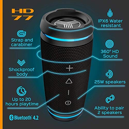 سماعات أذن لاسلكية TREBLAB HD77 Ultra Bluetooth Speaker XR700 PRO Wireless Running Earbuds