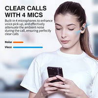 سماعات أذن لاسلكية تعمل على إلغاء الضوضاء PSIER Wireless Earbuds Active Noise Cancelling Bluetooth 5.3 Earbuds with 4 Mics Clear Calls, 30H Playtime Deep Bass True Wireless Earbuds with Transparency Mode Bluetooth Headphones for Working