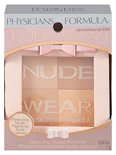 برونزر نود وير من فيزيشنز فورميلا - برونزر فاتح Physicians Formula Nude Wear Glowing Nude Bronzer - Light Bronzer - 0.24 oz