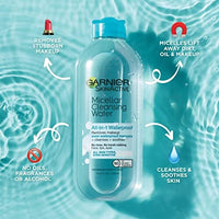 ماء منظف ميسيلار (يزيل الماسكارا) Garnier Micellar Cleansing Water 13.5 Ounce (Removes Mascara) (399ml) (2 Pack)