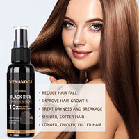 ماء الأرز لنمو الشعر  Venanoci Hair Growth Serum, Rice Water for Hair Growth for Women & Men, Hair Loss Treatment, Rice Water Spray for Damaged Dry Hair Treatment, Hair Regrowth Treatment for Thicker Longer Fuller Hair with Castor oil Ginger