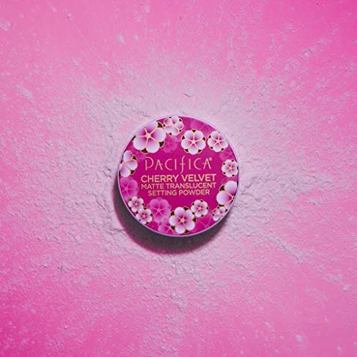 بودرة شفافة غير لامعة تشيري فيلفيت من باسيفيكا Pacifica Cherry Velvet Matte Setting Translucent Powder Women, White, 0.45 Oz