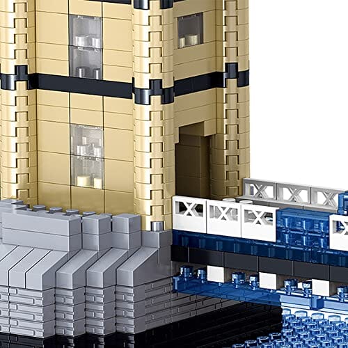 مجموعة مكعبات بناء جسر برج لندن TzFioy London Tower Bridge Building Blocks Set (1936Pcs) Famous World Architecture Educational Toys Micro Bricks for Kids Adults