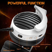 سماعة رأس لاسلكية للألعاب OCG Wireless Gaming Headset, Bluetooth Headphones with Microphone 2.4GHz USB Connection for PC, PS5,Smartphone,MacBook,Notebook,Tablet 50mm Drivers Gamer Wireless Headsets