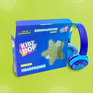 كيدز بوب سماعات بلوتوث للاطفال Kidz Bop Bluetooth Headphones for Kids | Hi-Def Microphone & Speakers | 94dB Volume Limiting | Wireless | Adjustable | School Use | Christmas 2022 Present | Gift 3 4 5 6 7 8+ Year Old Girls Boys