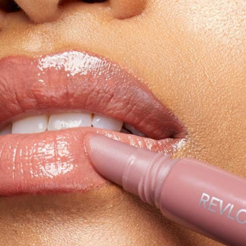 ريفلون كيس بلامبينج كريم شفاه بالكاد بلاش Revlon Kiss Plumping Lip Creme, Barely Blush