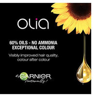 صبغة شعر دائمة خالية من الأمونيا من غارنييه أوليا Garnier Olia Ammonia Free Permanent Hair Color, 100% Gray Coverage (Packaging May Vary), 8.0 Medium Blonde, Pack of 1