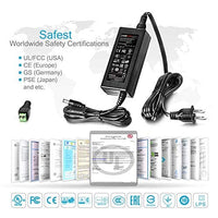 قابس مهايئ مصدر طاقة تيار متردد تيار مستمر Chanzon 12V 5A 60W UL Listed AC DC Power Supply Adapter 2.1x5.5 2.5x5.5 Plug (Input 110V-220V, Output 12 Volt 5 Amp 60 Watt) Converter LED Driver Lighting Transformer for 12 V 5 A LED Strip CCTV