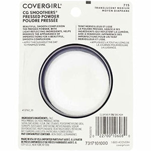 بودرة أساس مضغوطة من كوفر جيرل CoverGirl Smoothers Pressed Powder Foundation Translucent, Medium(N)715, 0.32-Ounce Packages (Pack of 2)