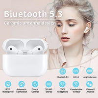 سماعات أذن لاسلكية مزودة بتقنية البلوتوث Wireless Earbuds Bluetooth 5.3 Headphones Touch Control with Charging Case IPX7 Waterproof Immersive 3D Stereo Sound in-Ear Earphones Built-in Mic Noise Cancelling for iPhone/Samsung/iOS/Android