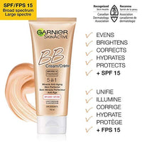 مرطب للوجه مضاد للشيخوخة خفيف متوسط Garnier SkinActive BB Cream Anti-Aging Face Moisturizer, Light Medium, 2.5 Ounce