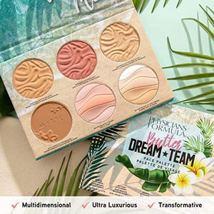 مجموعة هدايا فيزيشنز فورميولا باتر دريم تيم باليت مكياج برونزر بلاش بودرة الوجه Physicians Formula Butter Dream Team Palette Makeup Gift Set, Bronzer, Blush, Face Powder, Dermatologist Approved