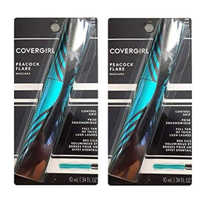 مجموعة من 2 ماسكارا بيكوك فلير أسود كثيف 790 Pack of 2 CoverGirl Peacock Flare Mascara, Intense Black 790