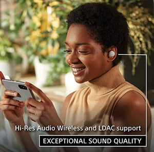 سماعات أذن سوني لاسلكية فضي Sony WF-1000XM4 Industry Leading Noise Canceling Truly Wireless Earbud Headphones with Alexa Built-in, Silver