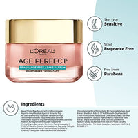 مرطب للوجه مضاد للشيخوخة من لوريال باريس إيج بيرفكت روزي تون مضاد للشيخوخة L'Oreal Paris Age Perfect Rosy Tone Anti-Aging Face Moisturizer, Renew & Revive Healthy Tone, Fragrance Free, 1.7 oz