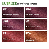 كريم صبغة الشعر المغذي ألترا كولور من غارنييه بني فاتح كثيف (قد تختلف العبوة) Garnier Nutrisse Ultra Color Nourishing Hair Color Creme, R3 Light Intense Auburn (Packaging May Vary), Pack of 1