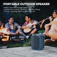 مكبر صوت بلوتوث محمول MIATONE QBOX Speaker, Portable Bluetooth Speaker with Strong Bass, IP67 Waterproof Speaker for Outdoor Sports (Blue)