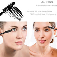 مجموعة أدوات مكياج للاستعمال مرة واحدة 300 قطعة 300pcs Disposable Makeup Tool Kit,Brow brush/Mascara brush/Lip Applicators/Eyeshadow applicators/Eyeliner brush,JASSINS Makeup Disposable Accessories With Organizer Box